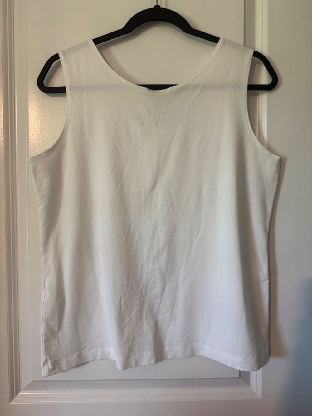 Chico's White Tank Top; Sz: Large - Picture 4 of 4